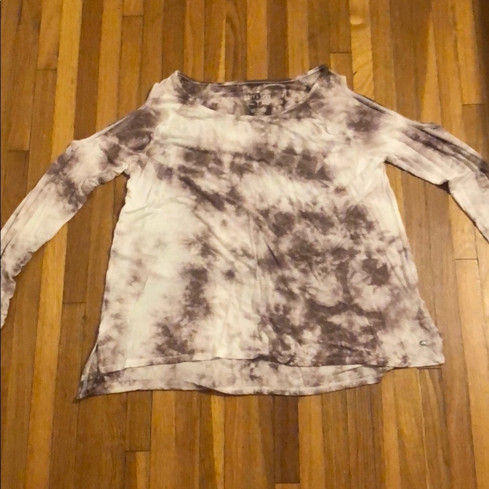 American eagle purple tie dye print long sleeve